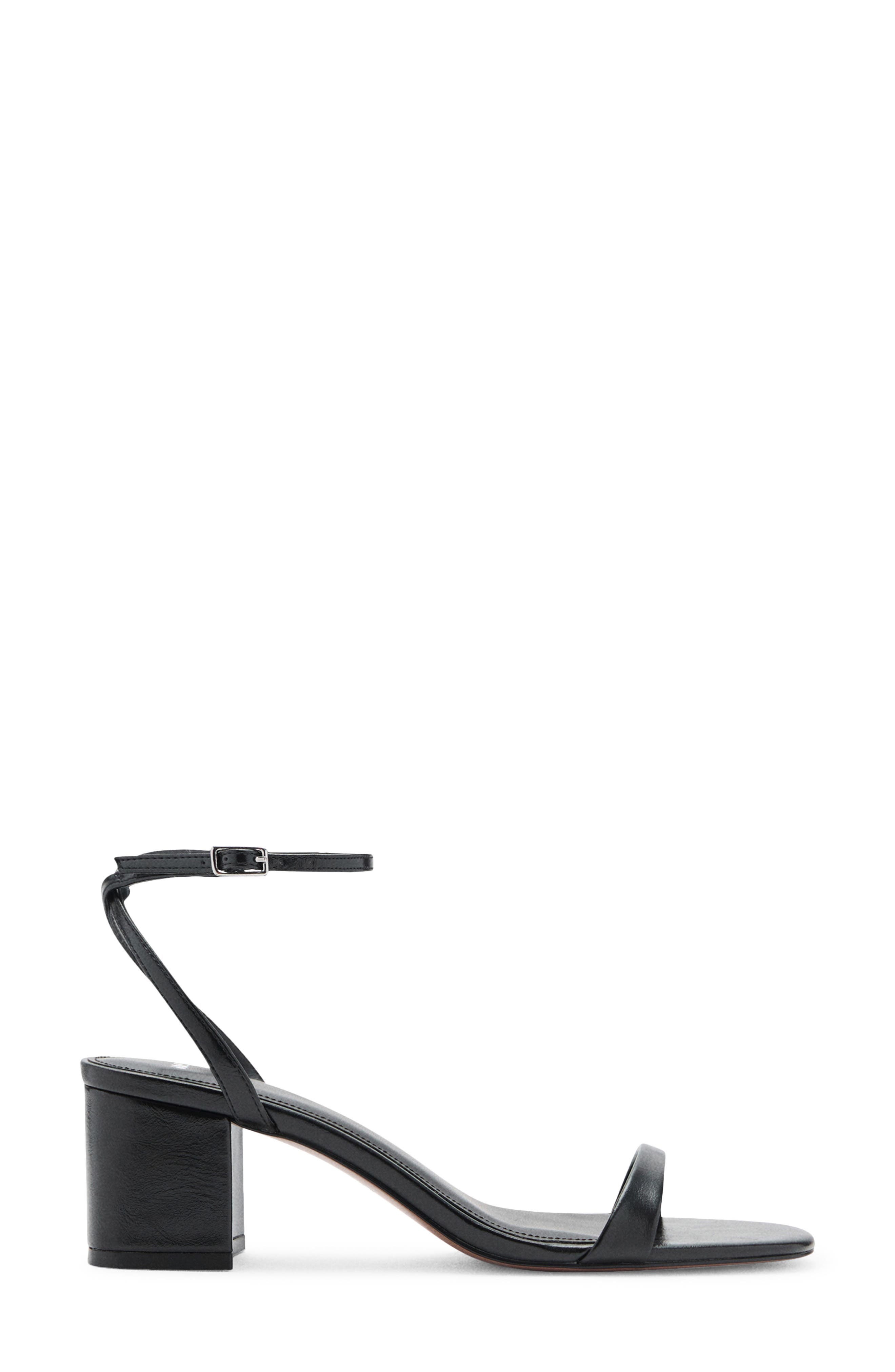 MANGO Tica Ankle Strap Sandal, Alternate, color, Black