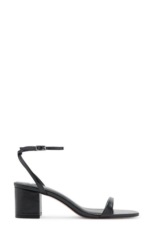Mango Tica Ankle Strap Sandal In Black