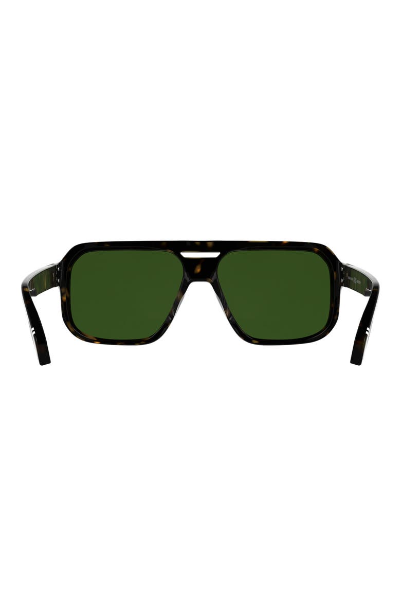 59mm Modified Rectangular Sunglasses, Alternate, color, DARK HAVANA