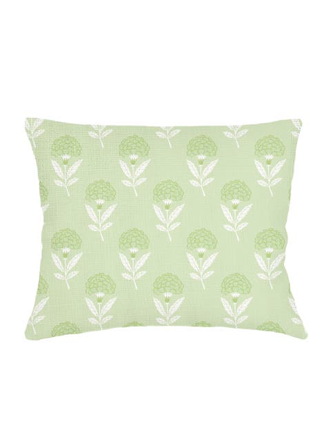 Royal Bloom Linen Dutch Euro Pillow with Down Insert