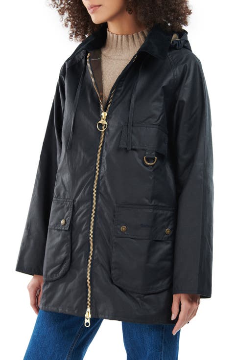 Highclere Hooded Waxed Jacket