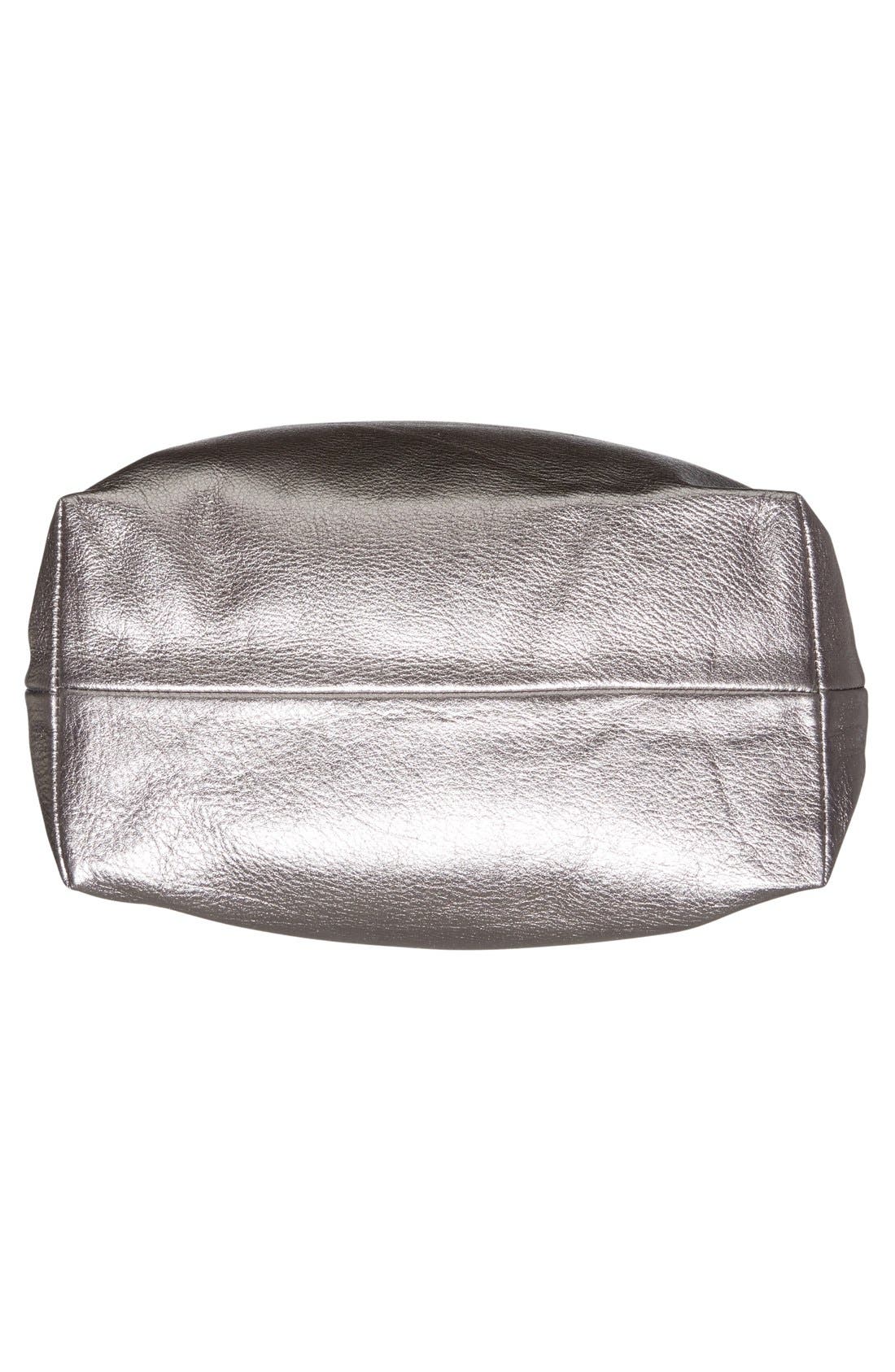 'Basic' Leather Tote, Alternate, color, MINERAL