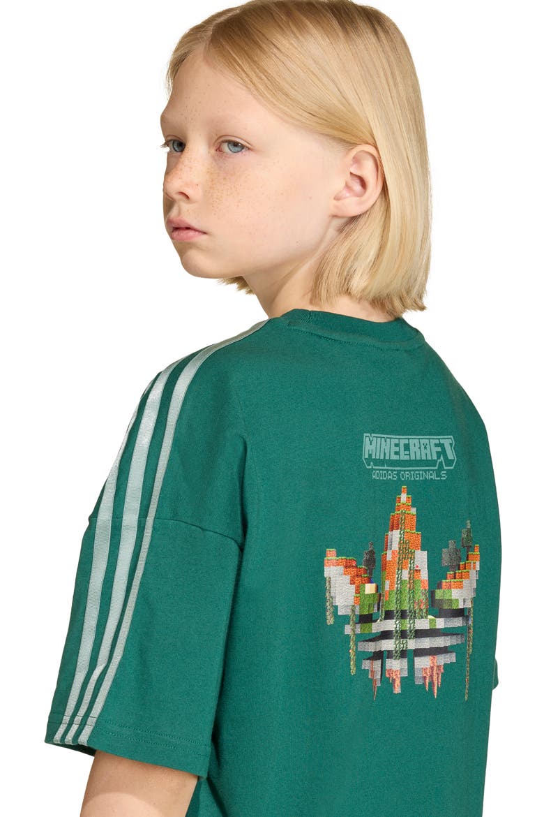 Kids' Minecraft Half Zip Sweatshirt, Alternate, color, COLLEGIATE GREEN
