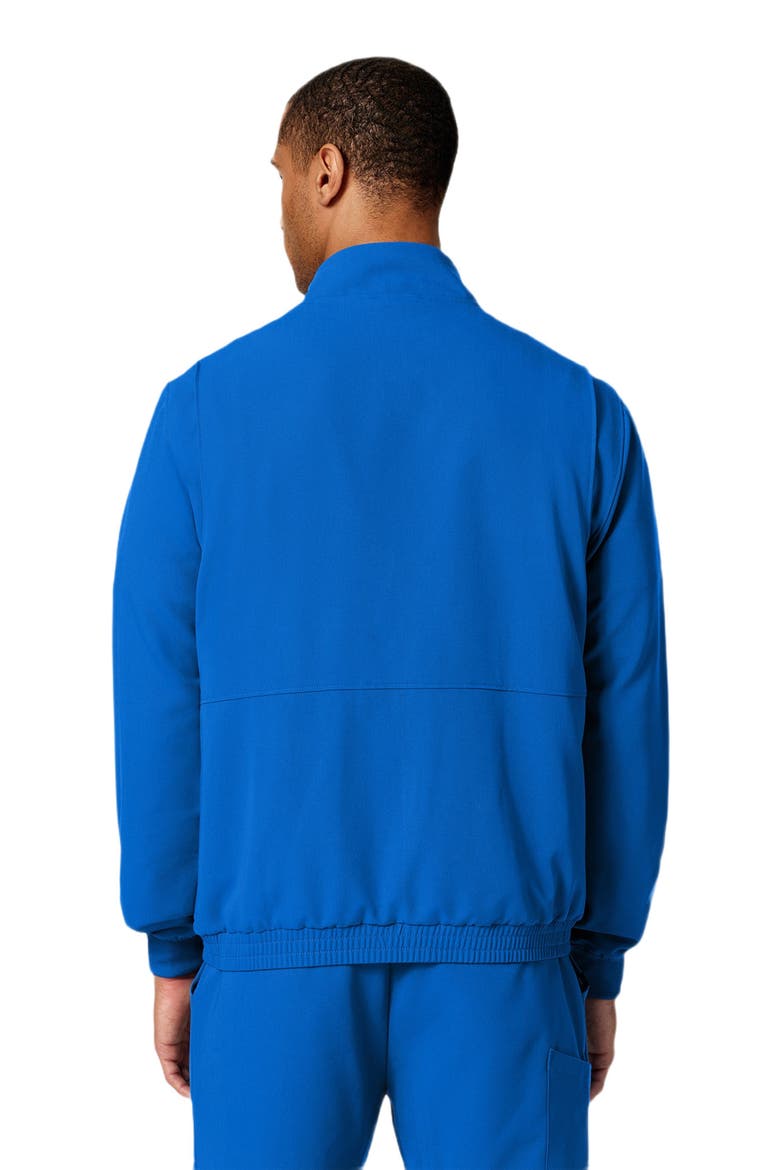 Wolfe Men's 6-Pocket Classic Scrub Jacket, Alternate, color, Royal Blue