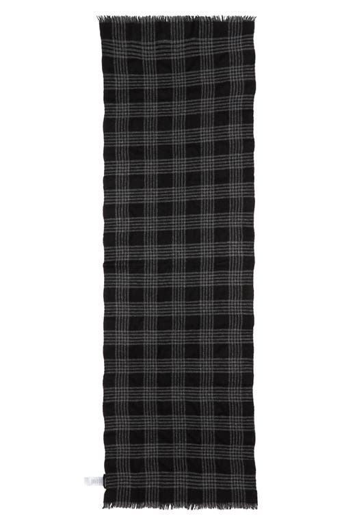Vince Plaid Cashmere Scarf