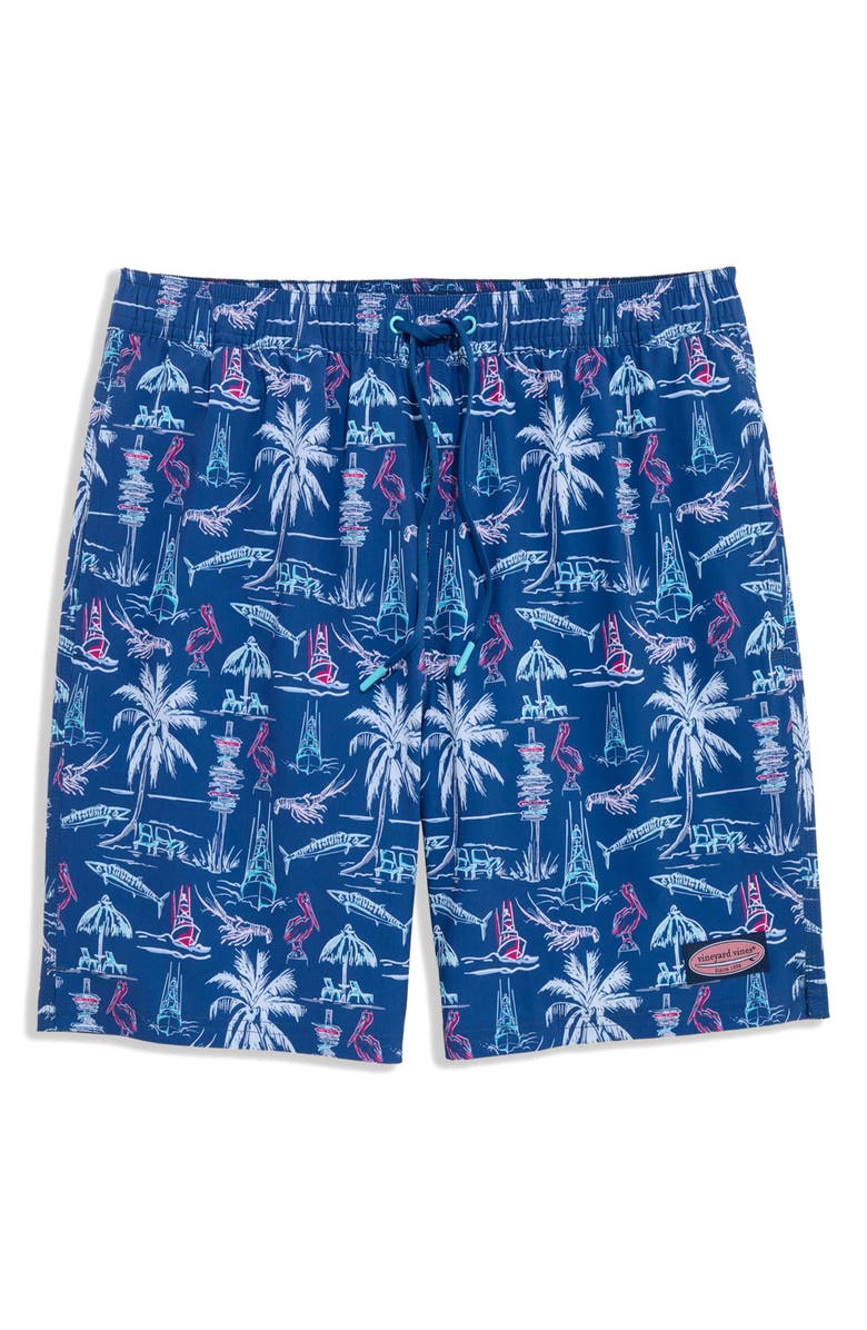 vineyard vines 7-Inch Chappy Swim Trunks, Main, color, Keys Moonshine