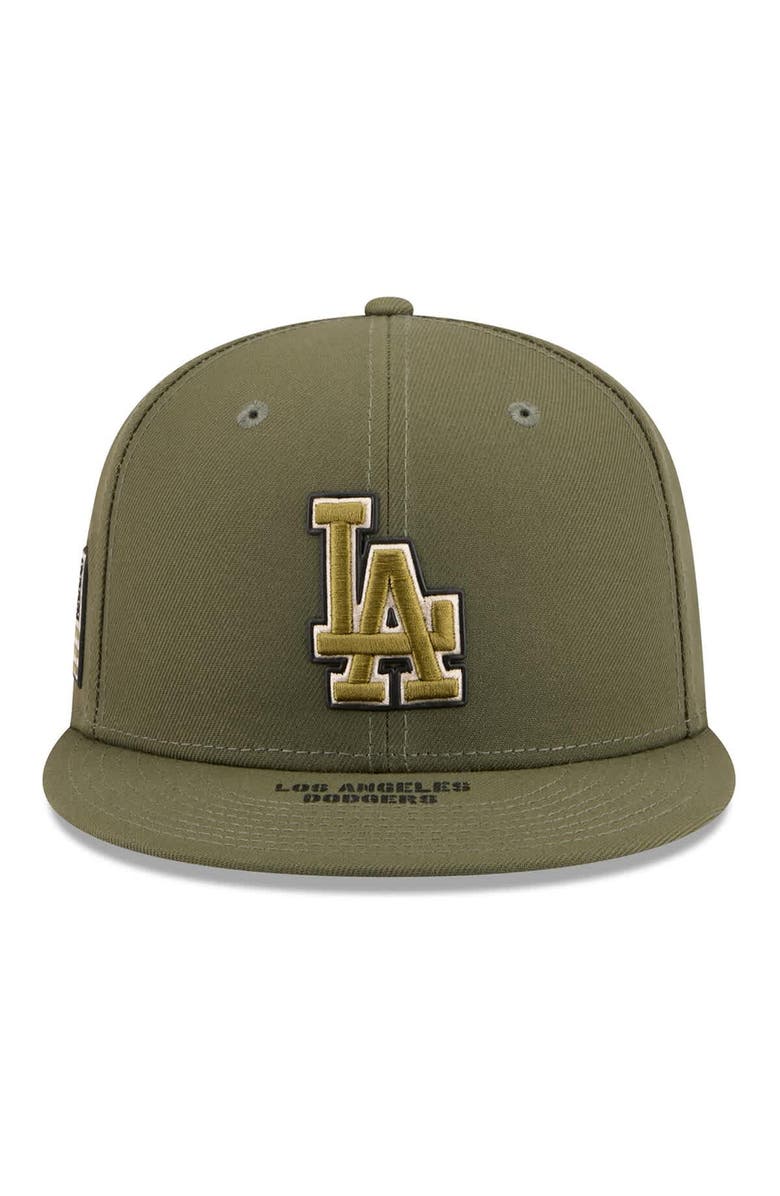New Era Men's New Era  Olive Los Angeles Dodgers 2026 Armed Forces Day 9FIFTY Snapback Hat, Alternate, color, Olive