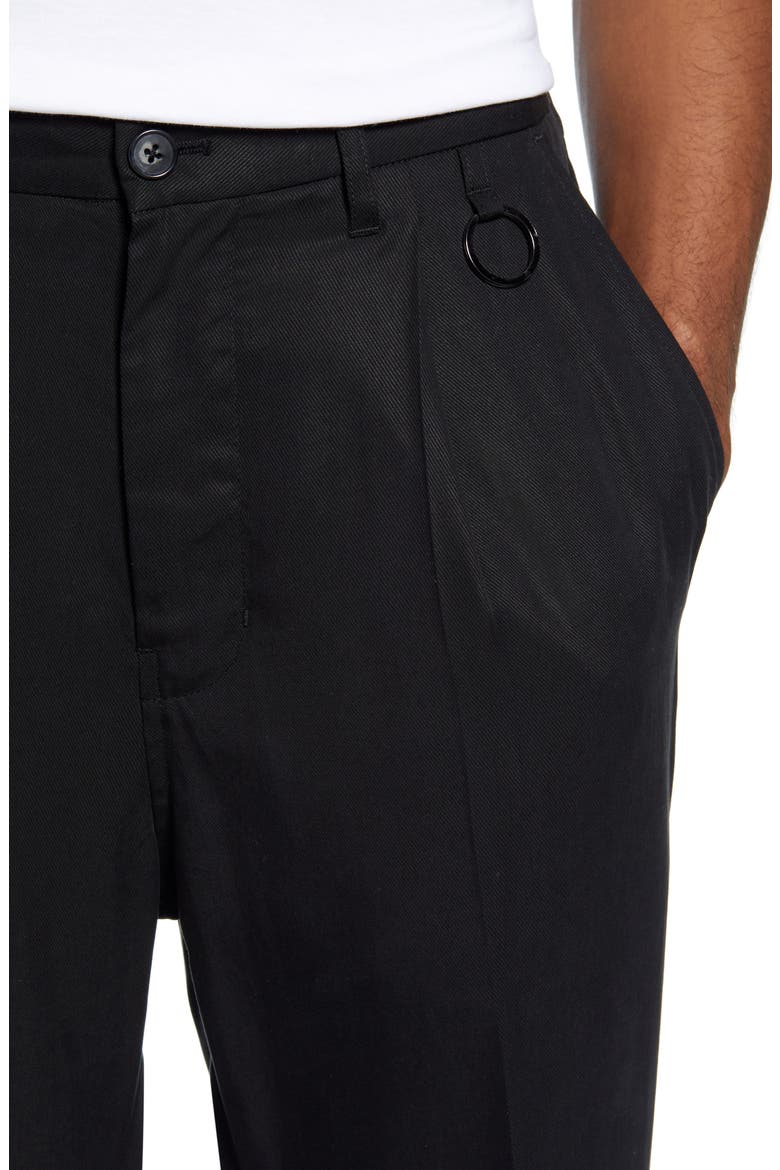 Dean Pleated Pants, Alternate, color, BLACK