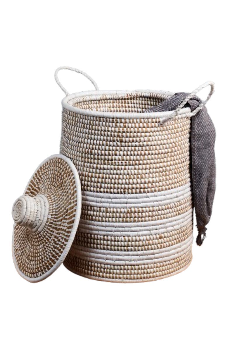 Kadam Haat Moonj Laundry Basket, Main, color, 