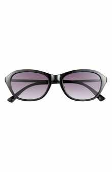 55mm Gradient Oval Sunglasses