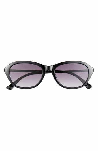 55mm Gradient Oval Sunglasses