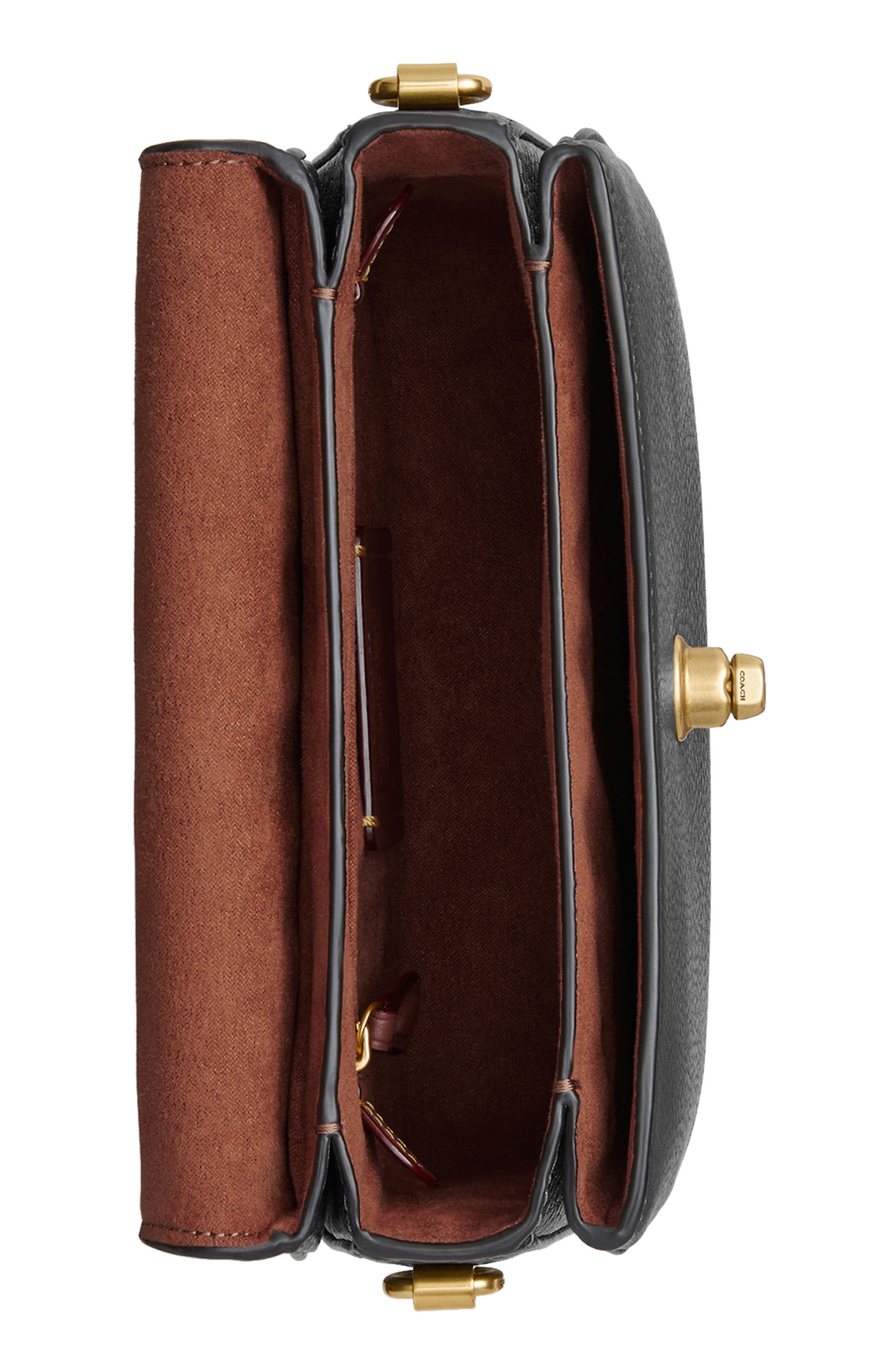 COACH Cassi 19 Polished Pebble Leather Crossbody Bag, Alternate, color, 