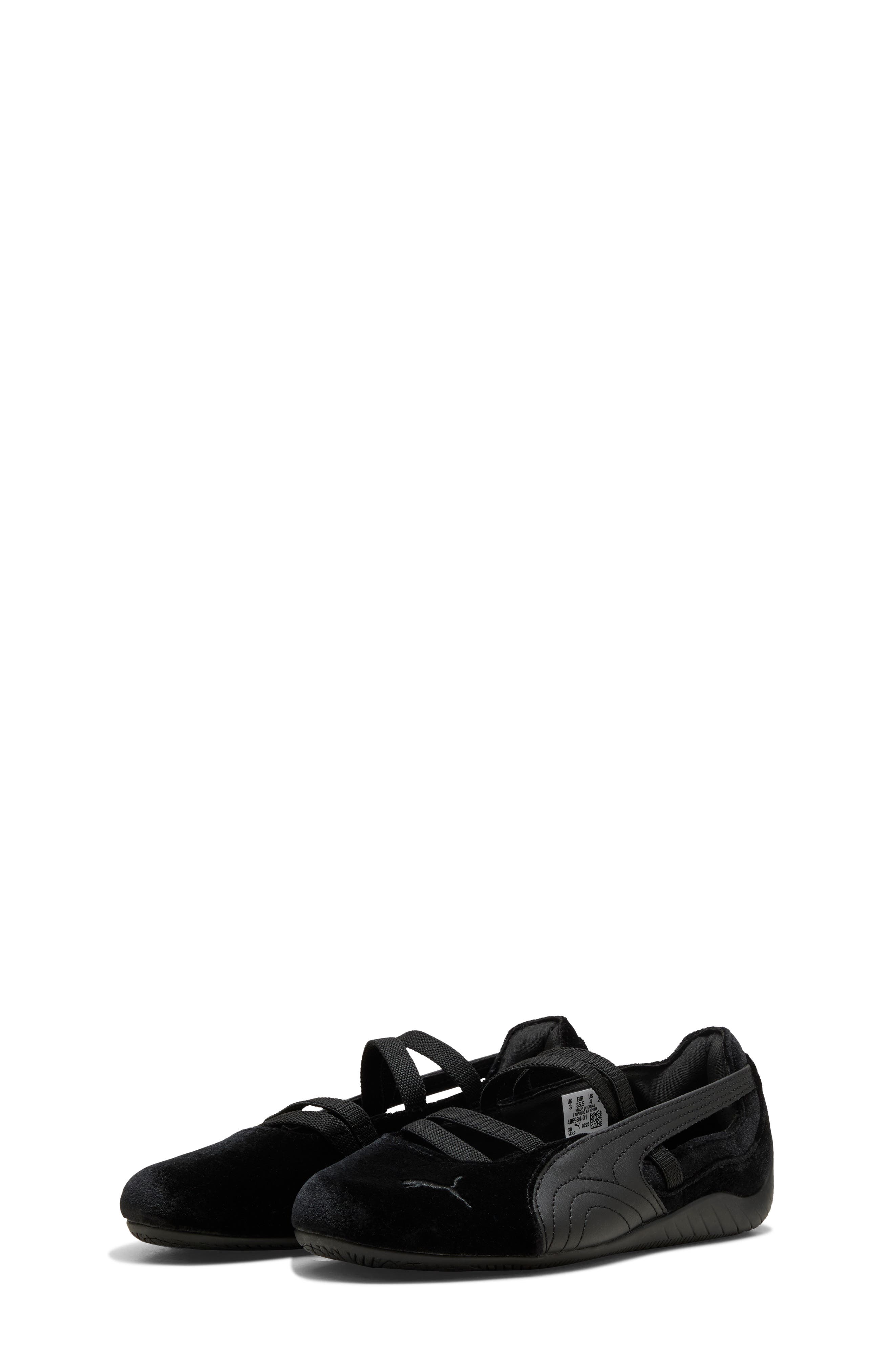 PUMA Kids
 Speedcat Ballet Velvet Sneaker, Main, color, Puma Black
