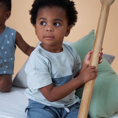 Modern Moments™ By Gerber Top And Cargo Shorts Set In Light Blue
