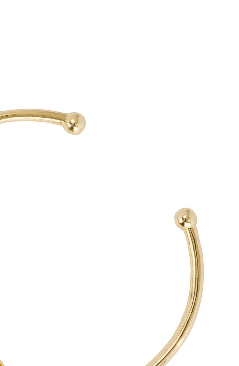 ATHRA LUXE Cubic Zirconia Wrap Cuff, Alternate, color, Gold