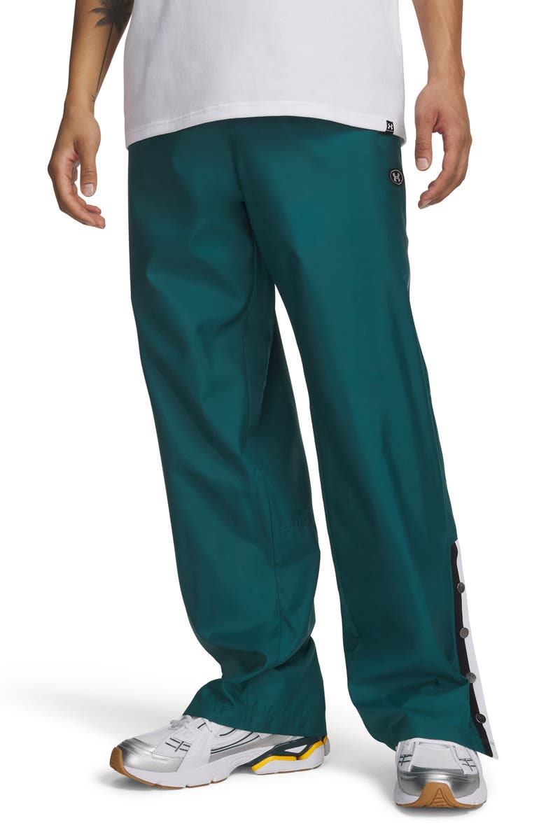 Under Armour Icon Woven Pants, Main, color, Rack Green