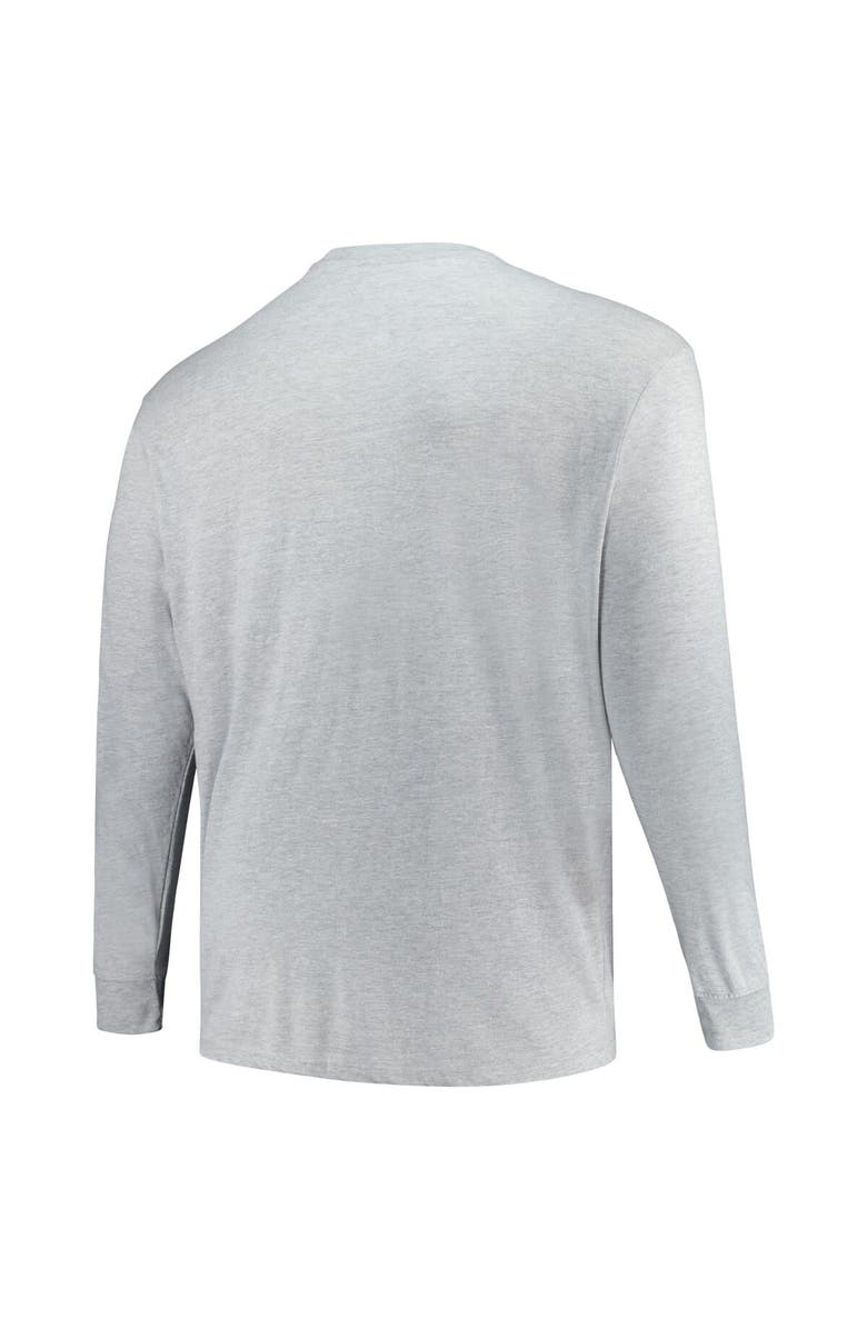 Champion Men's Champion Heather Gray Alabama Crimson Tide Big & Tall Mascot Long Sleeve T-Shirt, Alternate, color, 