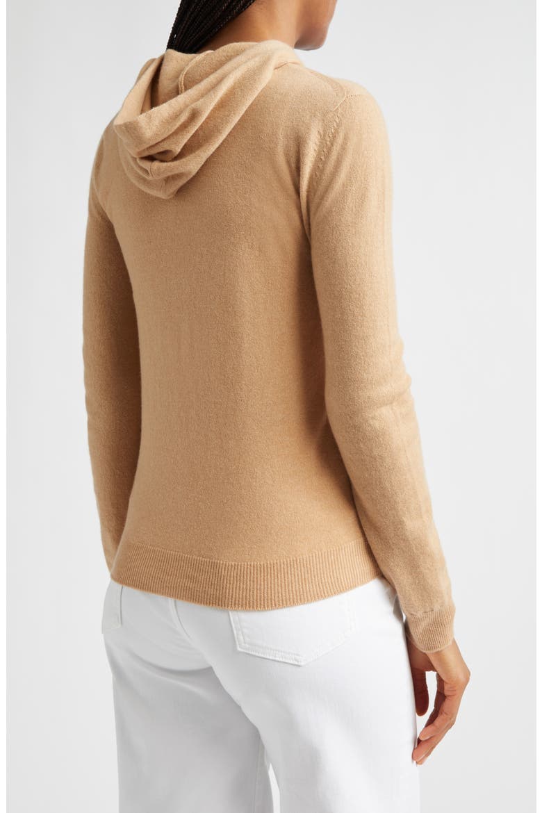 Cashmere Zip Hoodie, Alternate, color, 04 CAMEL
