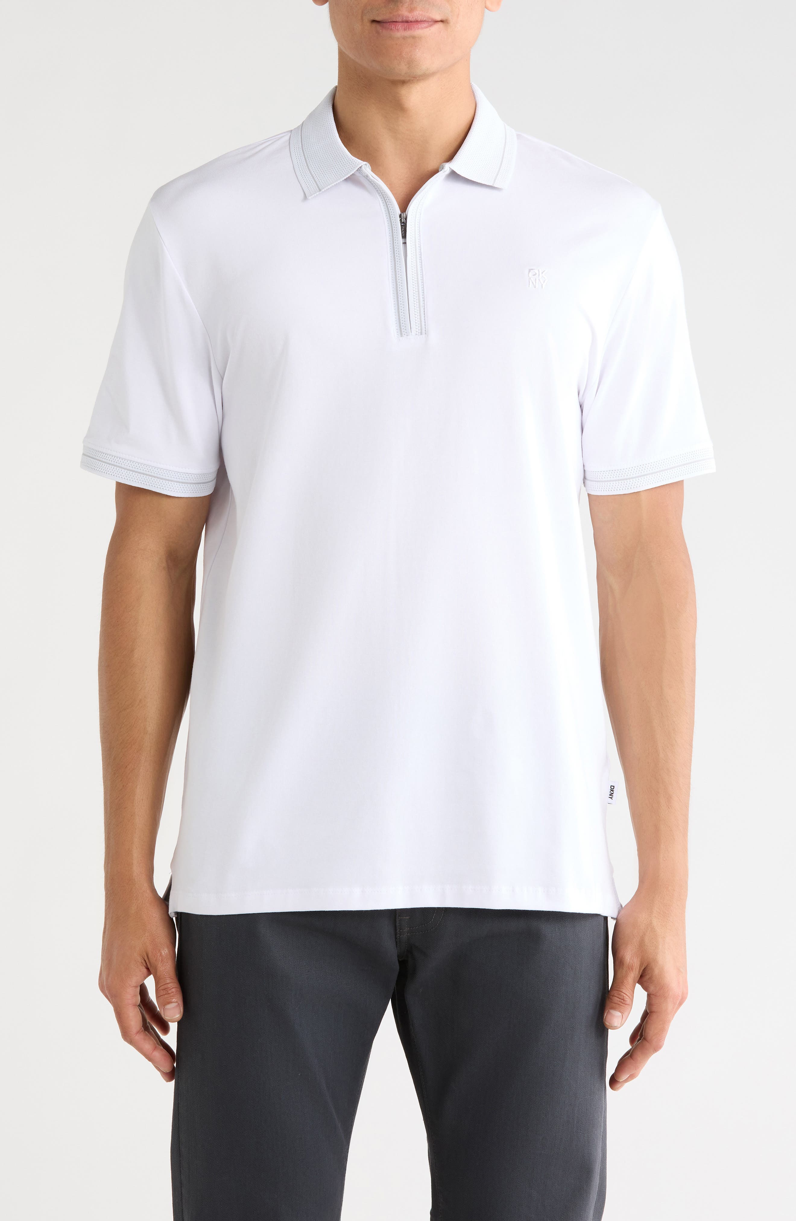DKNY SPORTSWEAR Duke Zip Polo