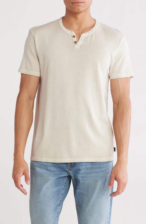 Burnout Notch Neck T-Shirt