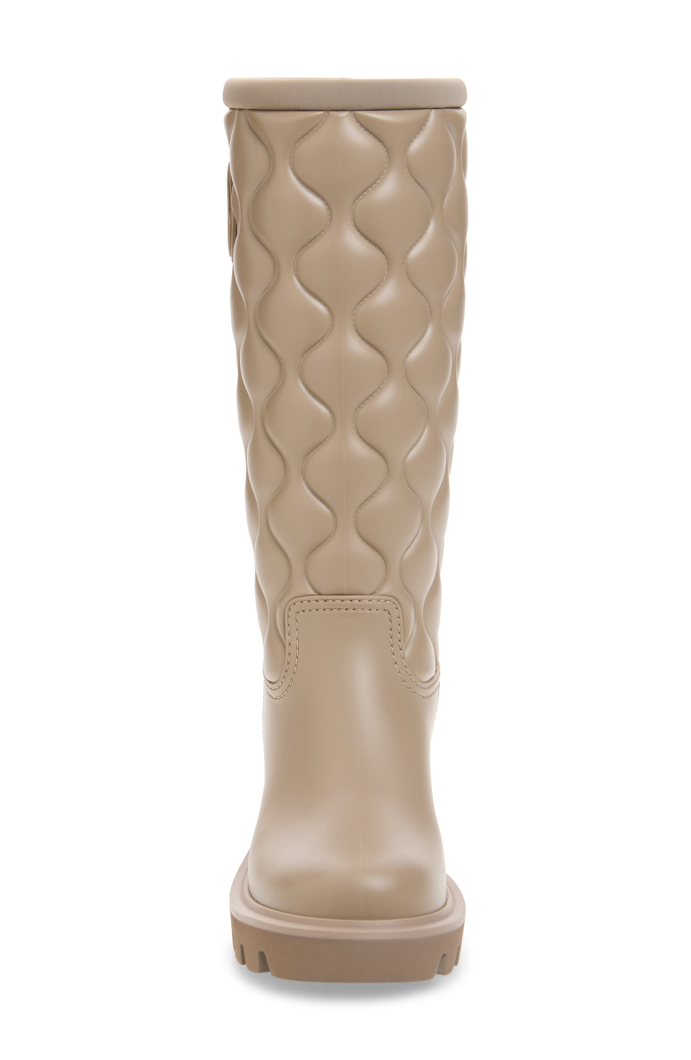 Kickstream Quilted Rain Boot, Alternate, color, INTENSE BEIGE