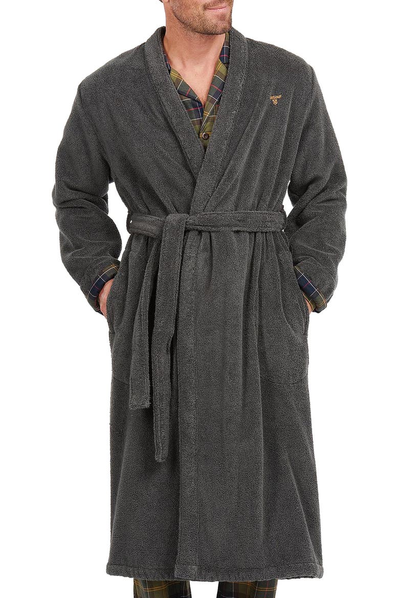 Lachlan Cotton Robe, Main, color, CHARCOAL