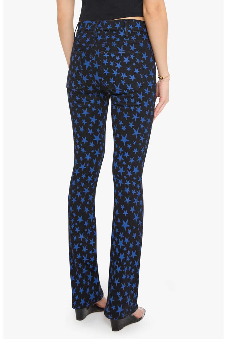 The Patch Pocket Insider Sneak Star Print High Waist Bootcut Jeans, Alternate, color, ROCK STAR