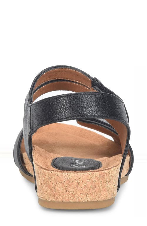 Eurosoft Gallantin Wedge Sandal In Black