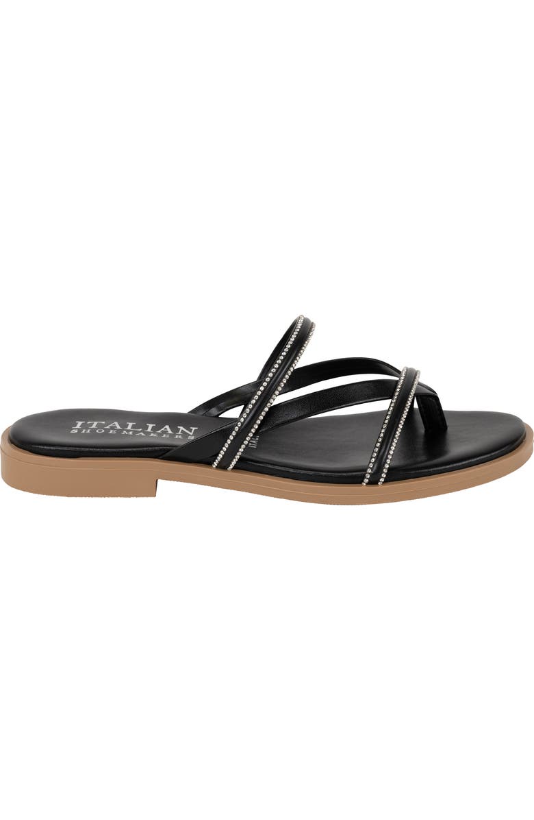 ITALIAN SHOEMAKERS Liesel Rhinestone Sandal, Alternate, color, Black