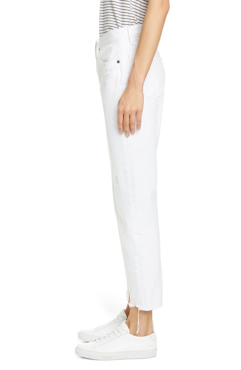 FRAME Heritage Original Distressed High Waist Ankle Straight Leg Jeans, Alternate, color,