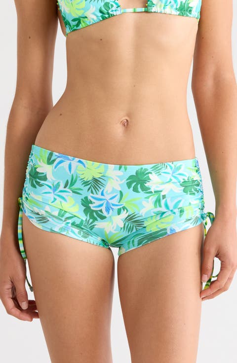 Ruched Cheeky Swim Shorts