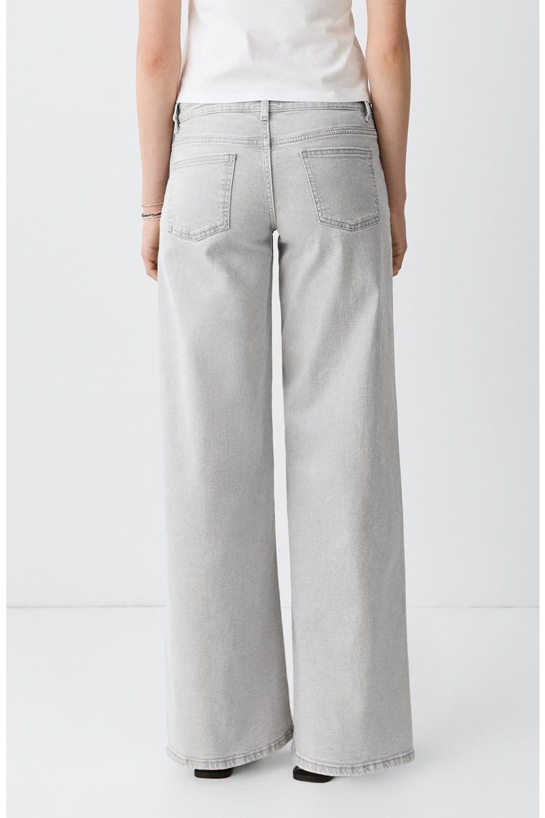 Low Waist Wide Leg Jeans, Alternate, color, DENIM GREY