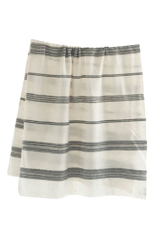 Creative Women Aden Cotton Bath Towel in Natural W/Navy  product