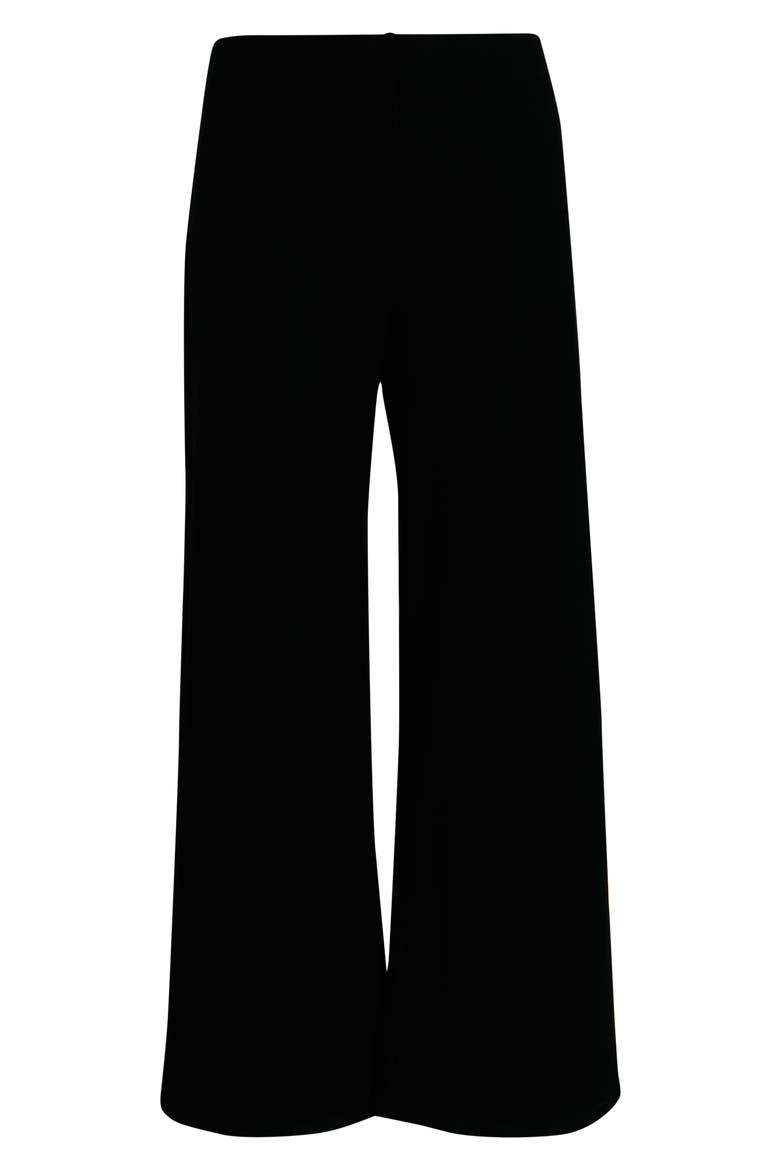 Ankle Wide Leg Pants, Alternate, color, BLACK