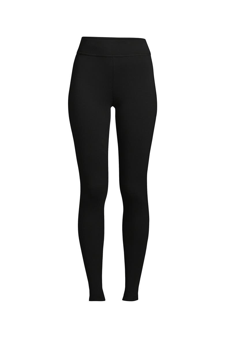 High Rise Serious Sweats Fleece Lined Pocket Leggings, Alternate, color, Black