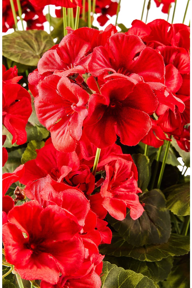 Red Geranium Urn Filler, Alternate, color, RED