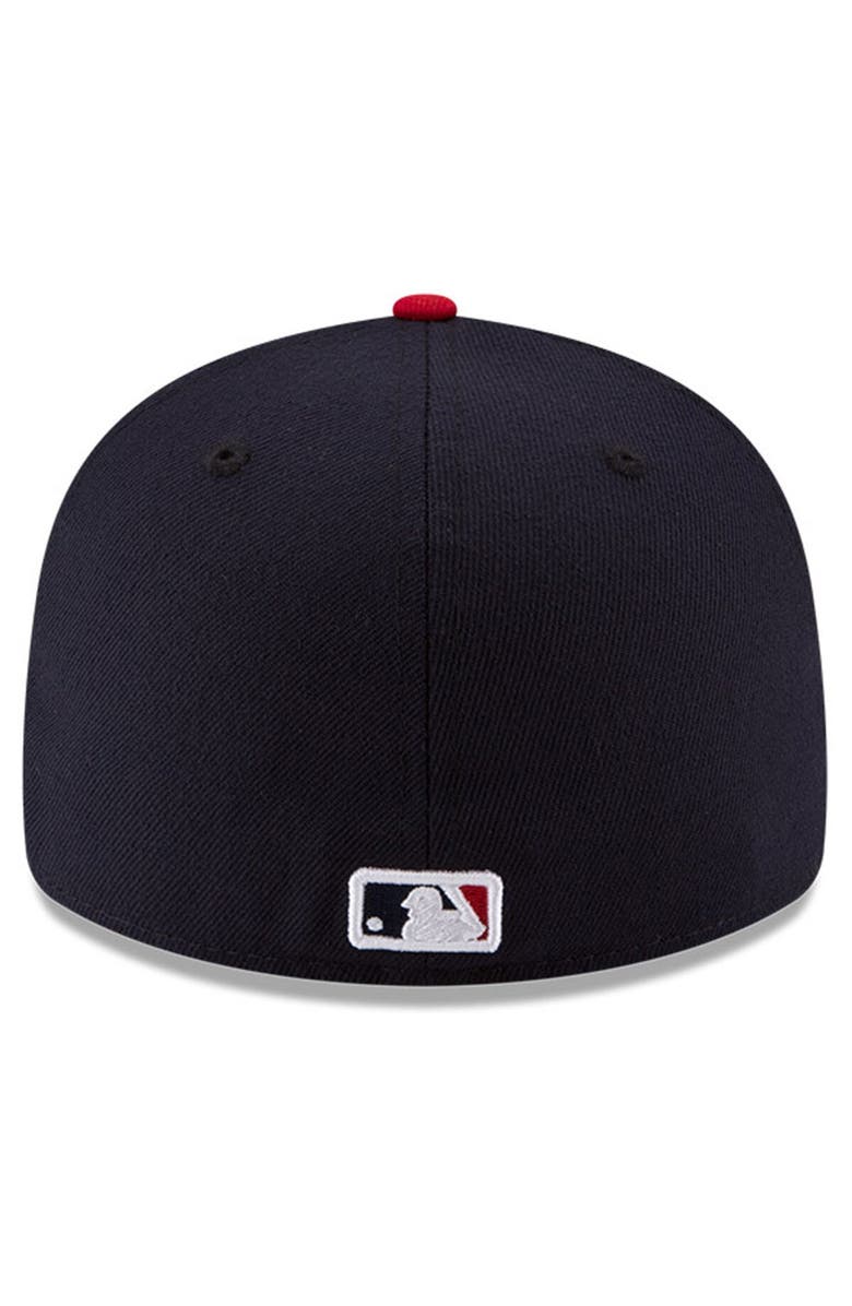 New Era Men's New Era Navy/Red Atlanta Braves National Baseball Hall of Fame Low Profile 59FIFTY Fitted Hat, Alternate, color,