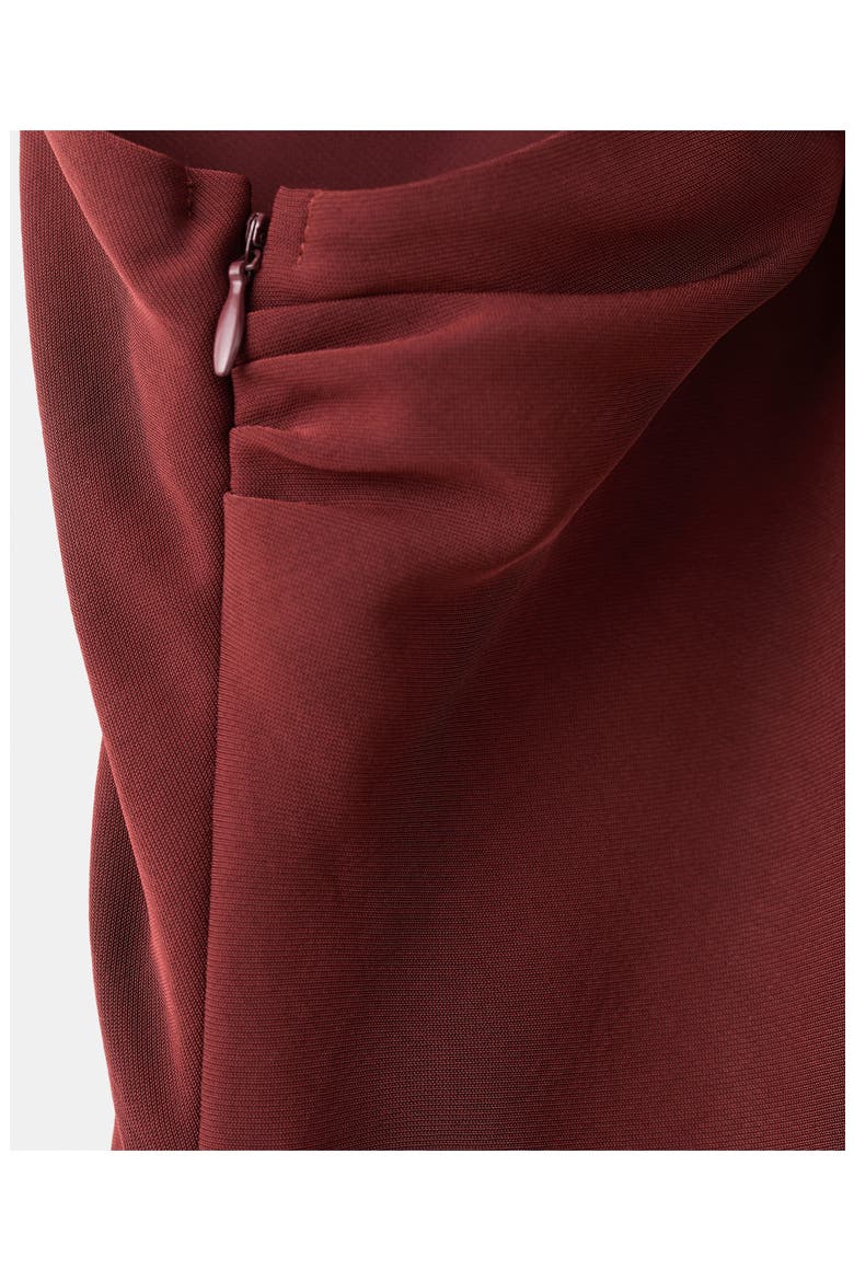 Sleeveless Asymmetric Jumpsuit, Alternate, color, MAROON