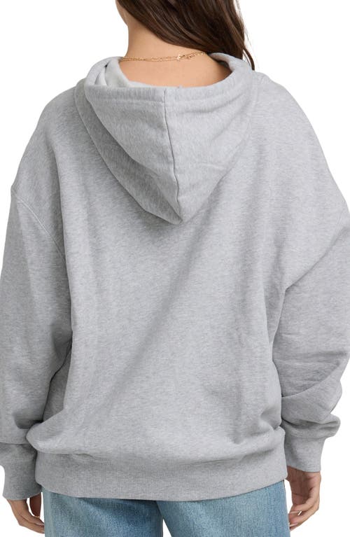 Billabong Vivid Oversize Cotton Blend Graphic Hoodie In Gray