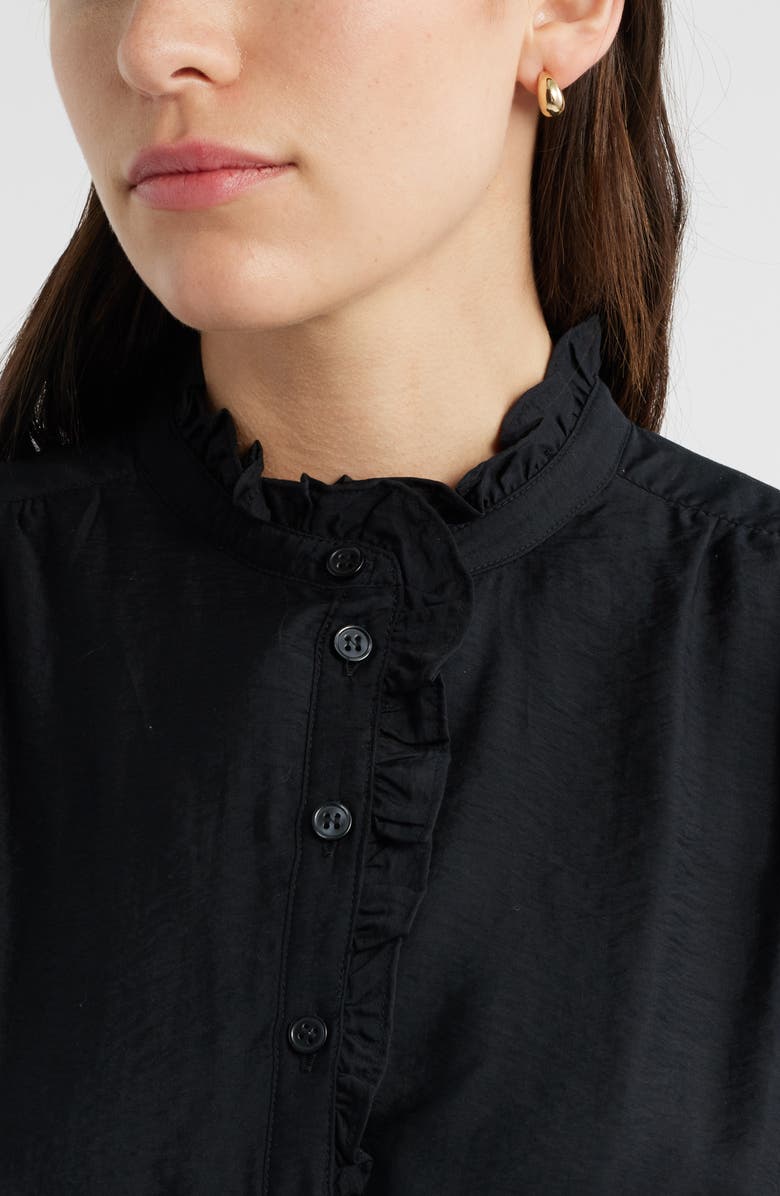 Caslon<sup>®</sup> Ruffle Detail Dress, Alternate, color, Black