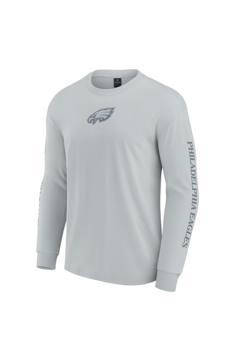 FANATICS Unisex Fanatics Gray Philadelphia Eagles Elements Strive Long Sleeve T-Shirt, Alternate, color,