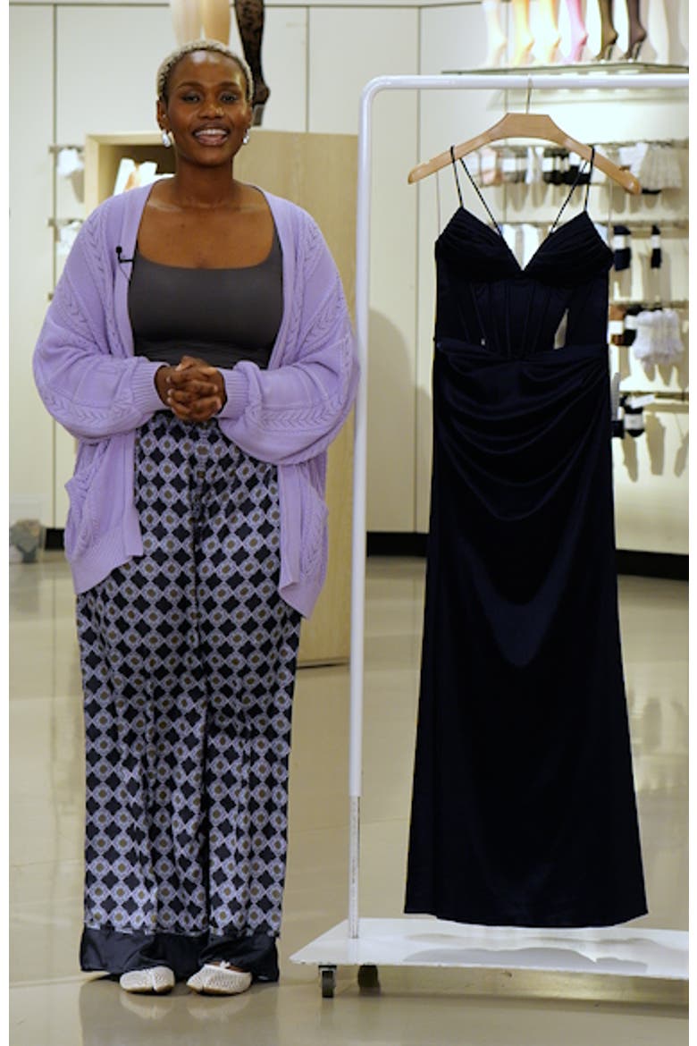 Satin Column Gown video