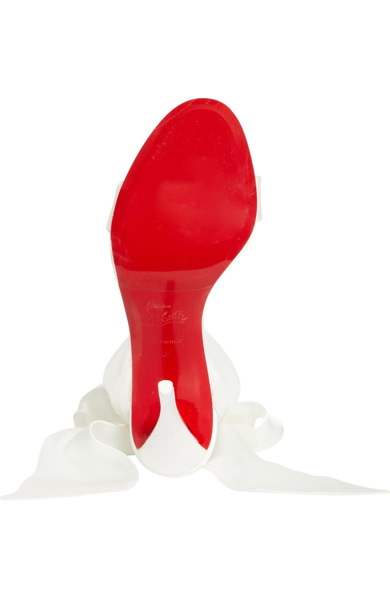 Christian Louboutin Miss Z Desert Sandal, Alternate, color, Ivory/ Snow