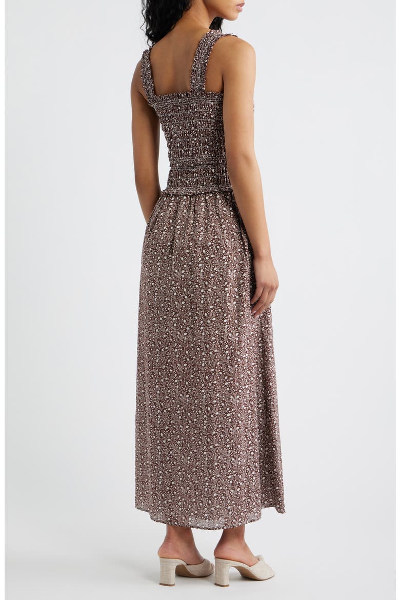 Azalea Maxi Nap Dress, Alternate, color, DITSY THISTLE BROWN