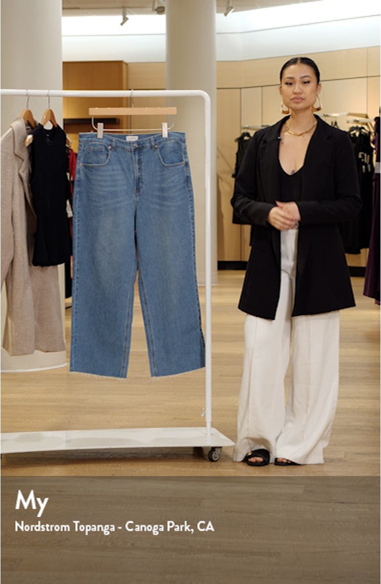 Cornelia High Waist Wide Leg Crop Jeans, sales video thumbnail