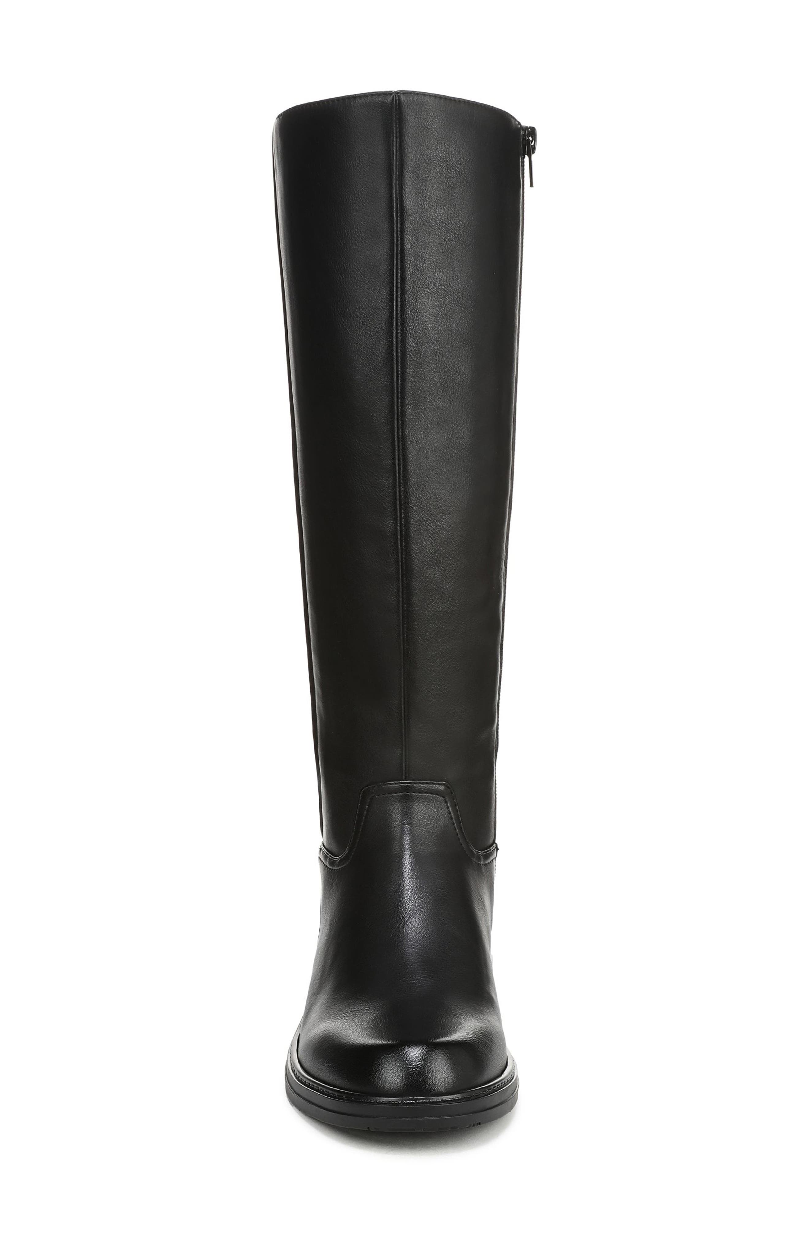 Naturalizer Lennox Knee High Boot, Alternate, color, Black Faux Leather