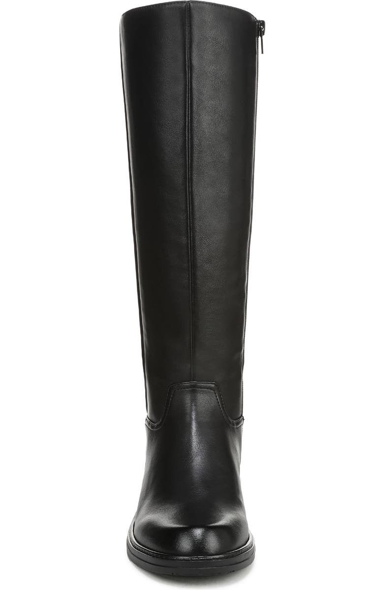 Naturalizer Lennox Knee High Boot, Alternate, color, Black Faux Leather