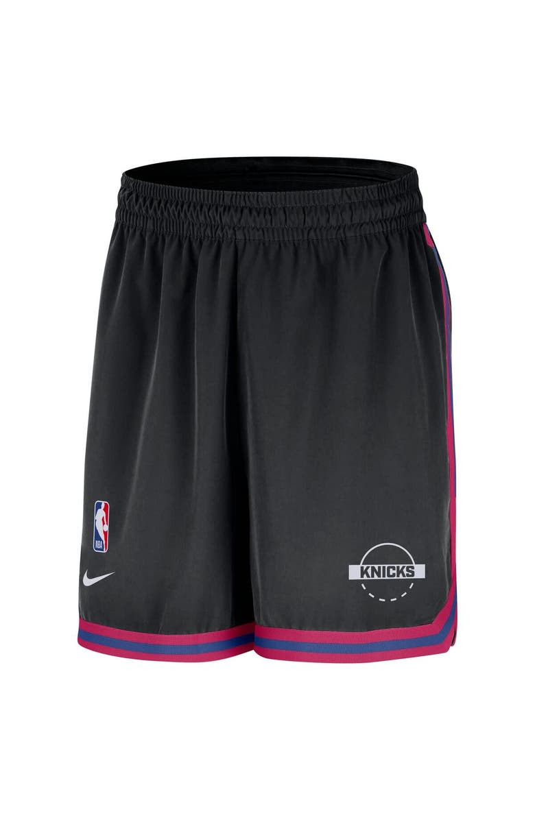 Nike Men's Nike Black New York Knicks Authentic Practice DNA Woven Performance Shorts, Alternate, color, Black