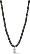 SPHERA MILANO Cubic Zirconia Solitaire Cord Pendant Necklace