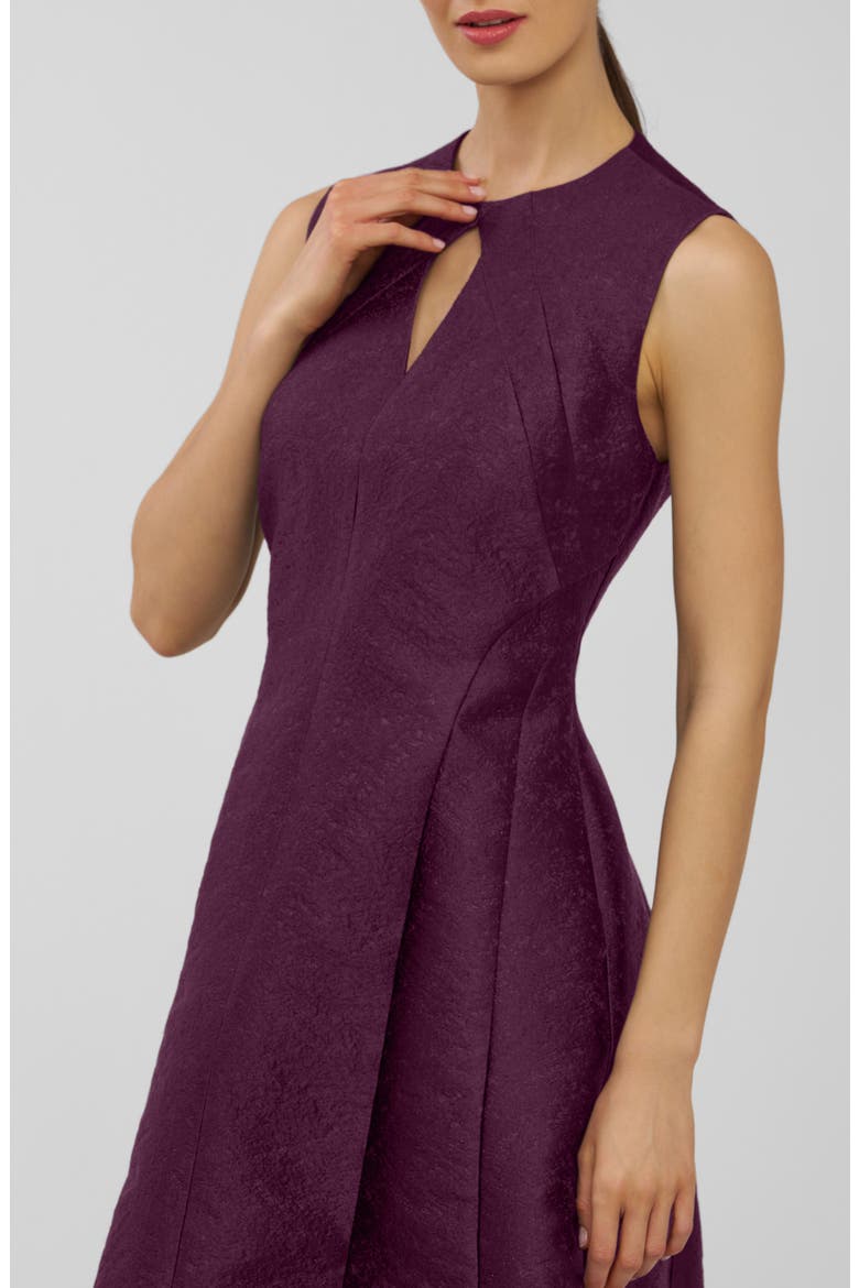 Gabriella Jacquard Gown, Alternate, color, MULBERRY